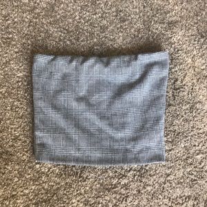 Plaid tube top